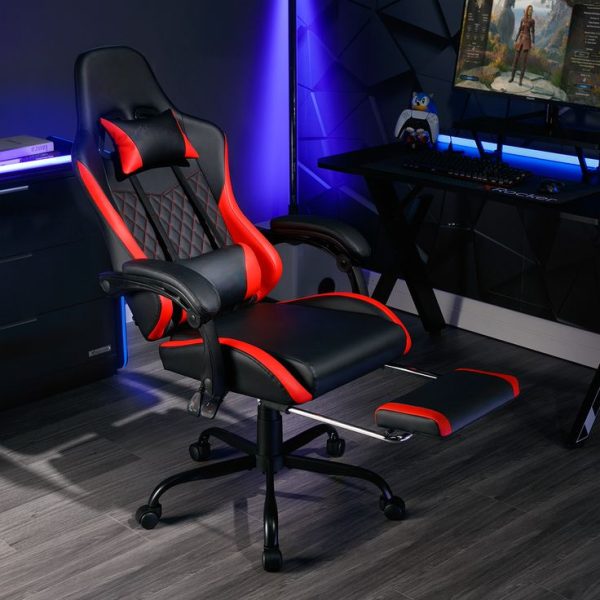 Gaming Chair with Footres